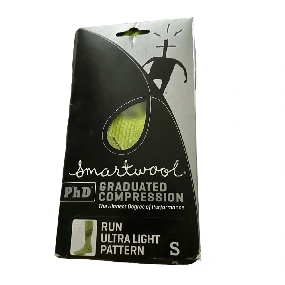 SmartWool PhD Graduated Compression Run Ultra Light Pattern Sleeve Sock